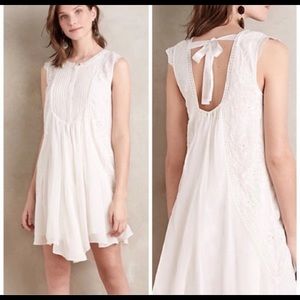 HD in Paris | Anthropology loose ivory mini dress